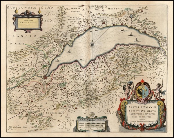 80-Switzerland Map By Willem Janszoon Blaeu