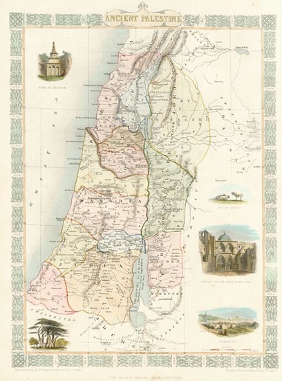 18-Asia and Holy Land Map By John Tallis