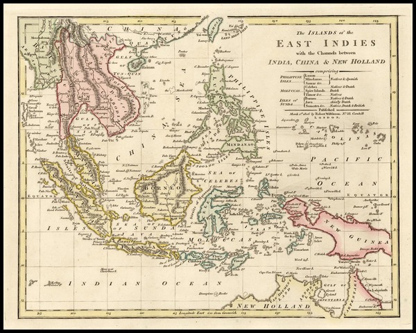 79-Asia, China, Southeast Asia, Philippines, Australia & Oceania and Australia Map By Robert W