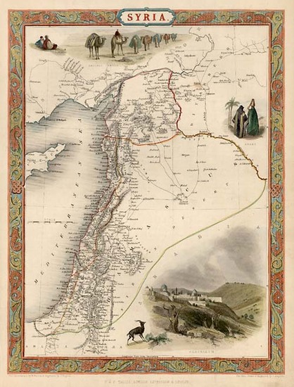 52-Asia and Holy Land Map By John Tallis