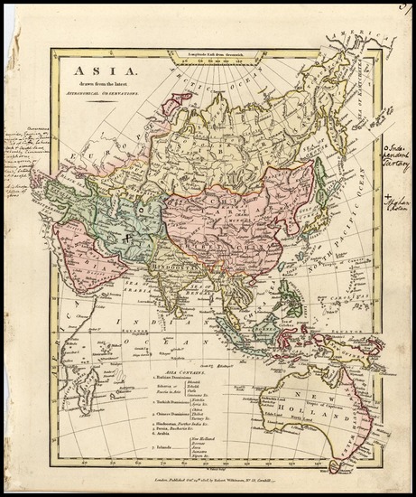 43-Asia, Asia, Southeast Asia, Australia & Oceania and Australia Map By Robert Wilkinson