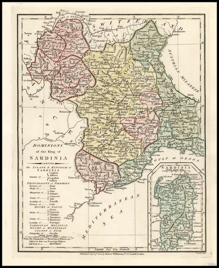 79-Europe, Italy and Balearic Islands Map By Robert Wilkinson