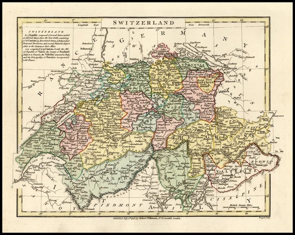 60-Europe and Switzerland Map By Robert Wilkinson