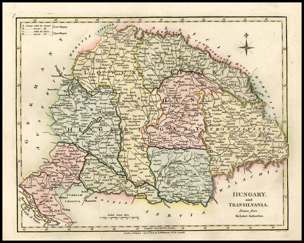 92-Europe, Hungary, Romania and Balkans Map By Robert Wilkinson