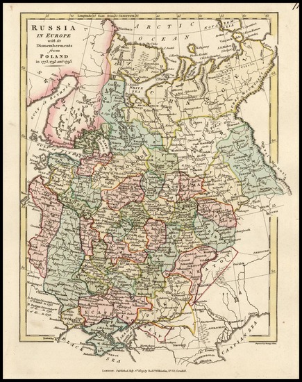 57-Europe, Poland, Russia and Balkans Map By Robert Wilkinson