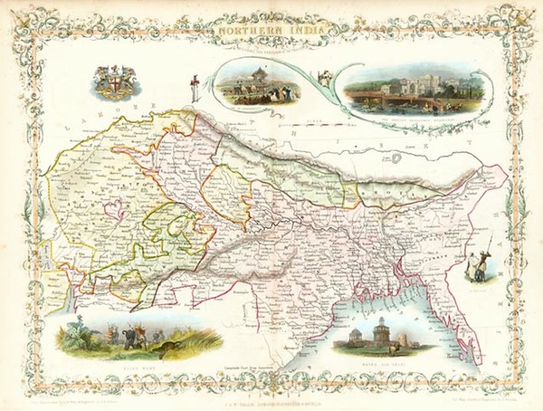 44-Asia, India and Central Asia & Caucasus Map By John Tallis