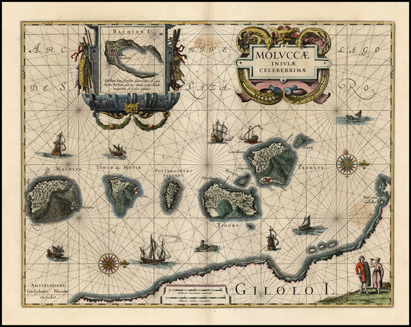 90-Southeast Asia Map By Willem Janszoon Blaeu