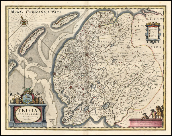 16-Europe and Netherlands Map By Willem Janszoon Blaeu