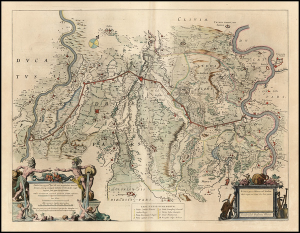 70-Netherlands Map By Willem Janszoon Blaeu