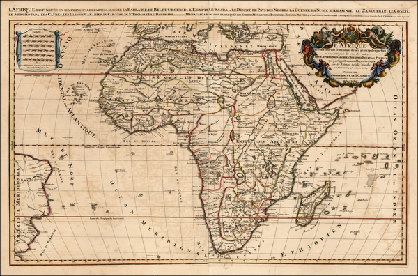 43-Africa and Africa Map By Alexis-Hubert Jaillot