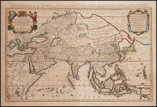 36-Asia and Asia Map By Alexis-Hubert Jaillot