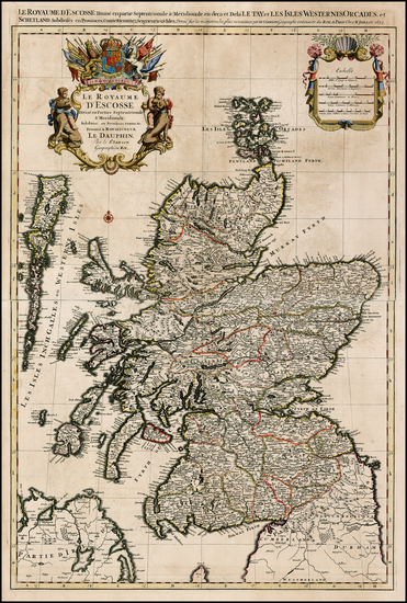 98-Scotland Map By Alexis-Hubert Jaillot