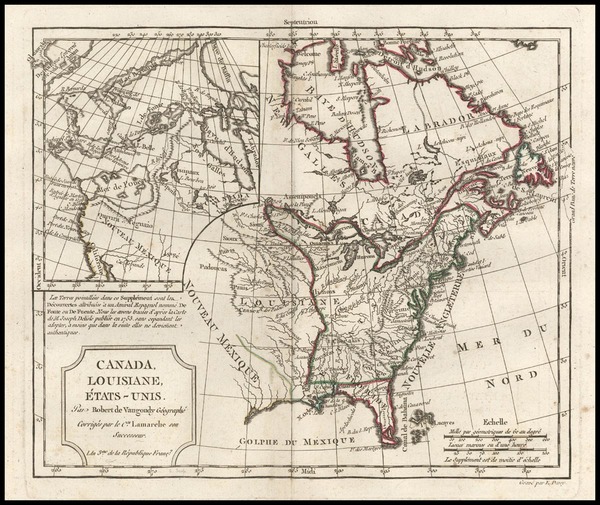 81-United States, Alaska and Canada Map By Charles Francois Delamarche