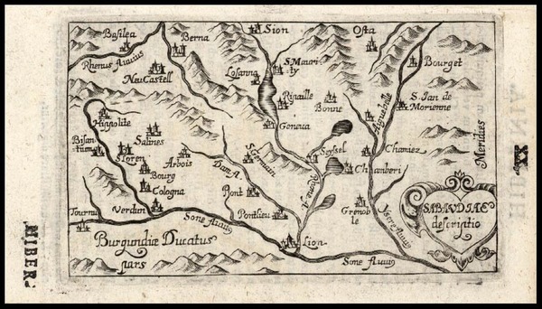 74-Europe, Switzerland and France Map By Gabriel Buscelini