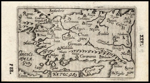 56-Europe, Turkey, Asia, Turkey & Asia Minor and Balearic Islands Map By Gabriel Buscelini