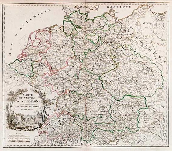 89-Europe and Germany Map By Jean André Dezauche