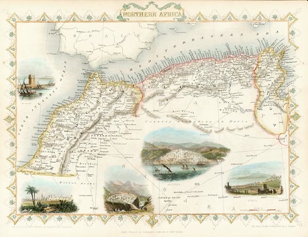 5-Africa and North Africa Map By John Tallis