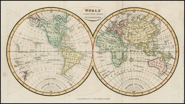 36-World and World Map By Thomas Tegg