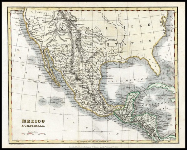 93-Texas, Southwest, Rocky Mountains and California Map By Archibald Fullarton & Co.