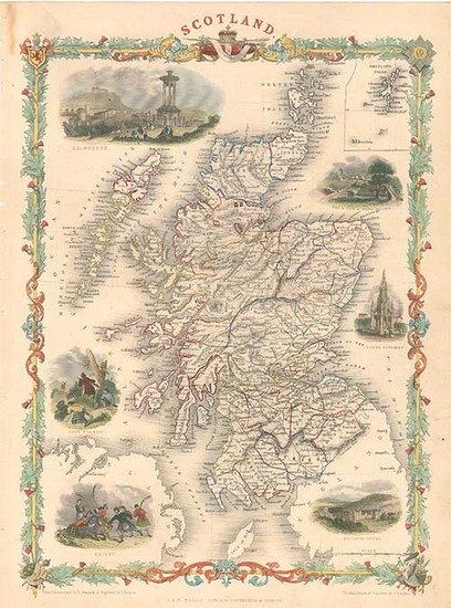 9-Europe and British Isles Map By John Tallis