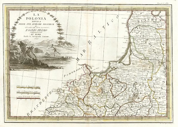 83-Europe, Poland, Baltic Countries and Germany Map By Giovanni Maria Cassini