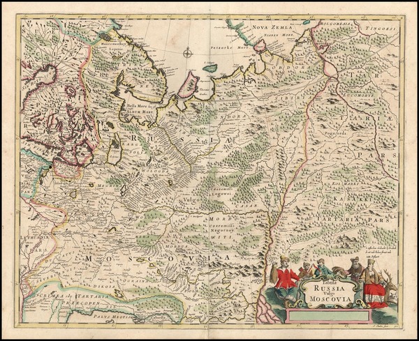 76-Europe, Poland and Russia Map By Frederick De Wit