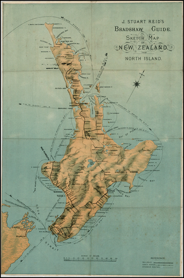 72-Australia & Oceania and New Zealand Map By J. Stuart Reid