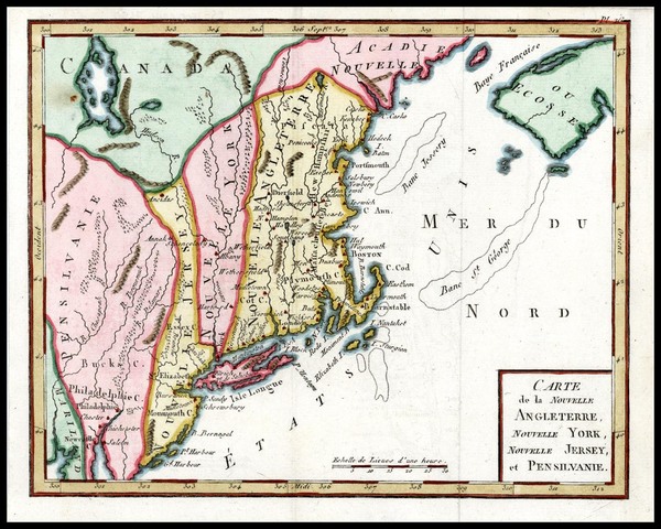 40-New England and Mid-Atlantic Map By Anonymous