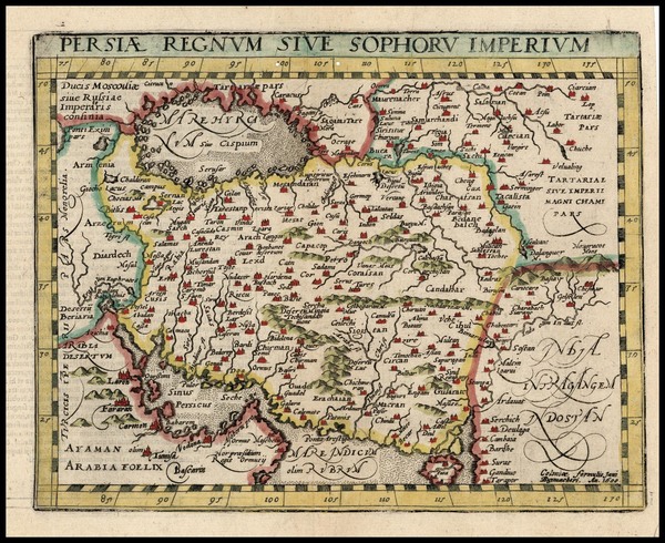 22-Asia, Central Asia & Caucasus and Middle East Map By Matthias Quad / Johann Bussemachaer