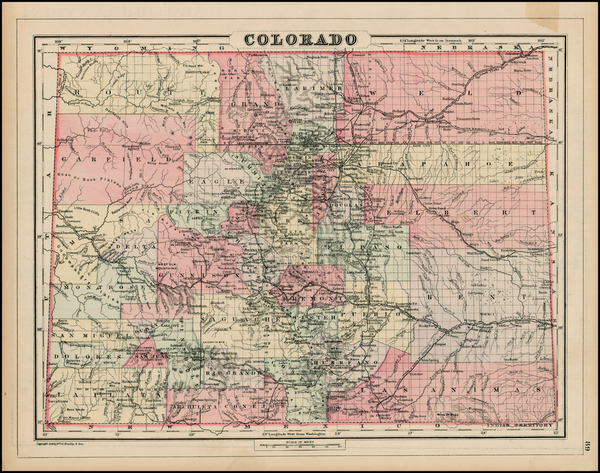 67-Southwest and Rocky Mountains Map By William Bradley