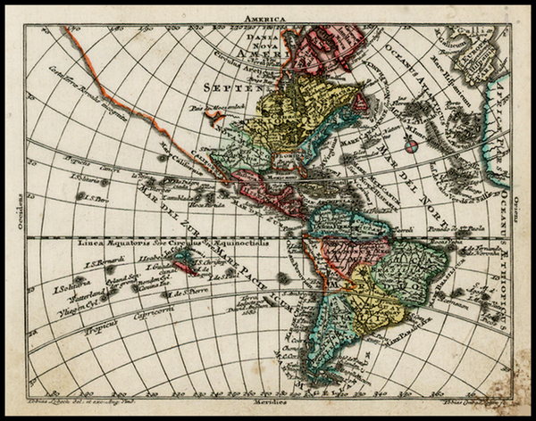 93-South America and America Map By Tobias Conrad Lotter / Tobias Lobeck