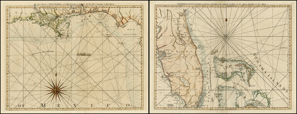60-Florida, South, Southeast and Caribbean Map By Thomas Jefferys