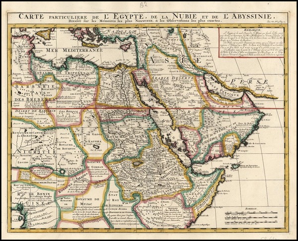 97-Middle East, Turkey & Asia Minor, Egypt and North Africa Map By Henri Chatelain