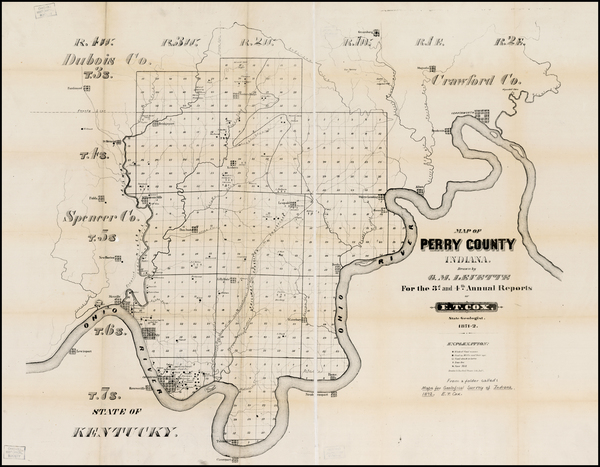 65-Indiana Map By Braden & Burford