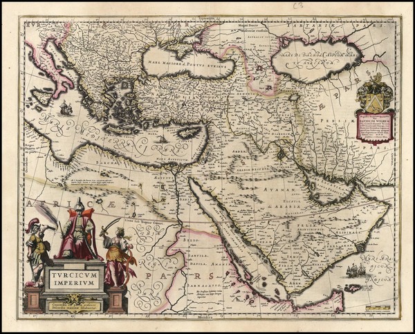 1-Europe, Turkey, Mediterranean, Asia, Middle East and Turkey & Asia Minor Map By Willem Jans