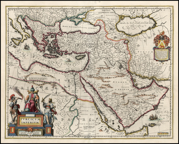 75-Europe, Turkey, Mediterranean, Asia, Middle East and Turkey & Asia Minor Map By Willem Jans
