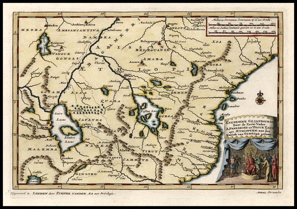 75-Africa, North Africa and East Africa Map By Pieter van der Aa