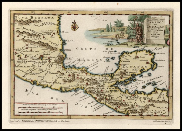 5-Mexico and Central America Map By Pieter van der Aa