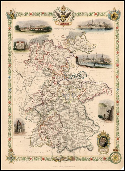 39-Europe and Germany Map By John Tallis