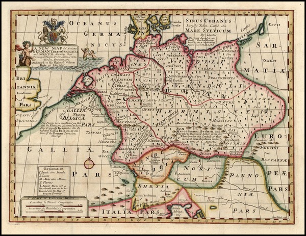 100-Europe, Netherlands and Germany Map By Edward Wells