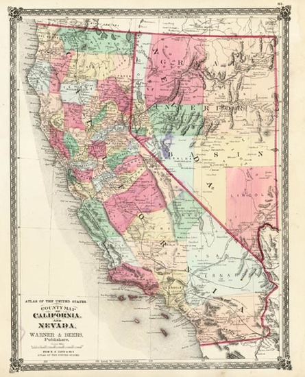 38-California Map By H.H. Lloyd