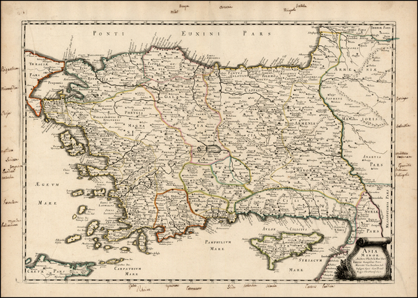 56-Europe, Turkey, Asia, Turkey & Asia Minor and Balearic Islands Map By Philippe de la Rue