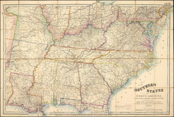 74-South and Southeast Map By James Wyld