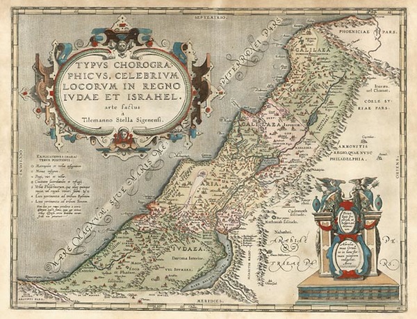 54-Asia and Holy Land Map By Abraham Ortelius