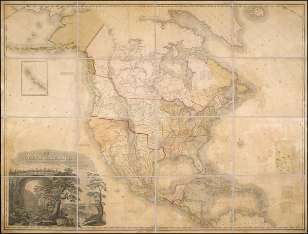 84-United States and North America Map By Henry Schenk Tanner