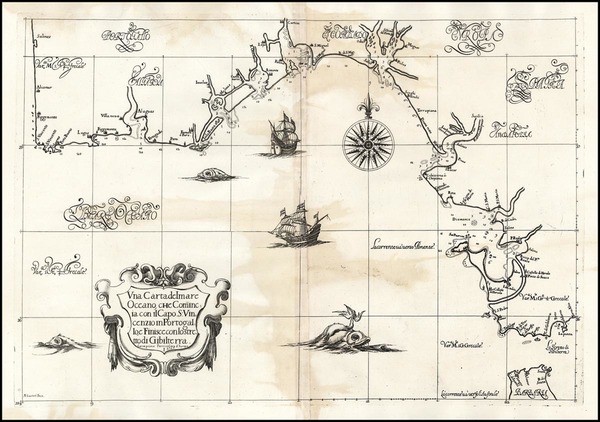 53-Europe, Spain, Portugal, Africa and North Africa Map By Robert Dudley