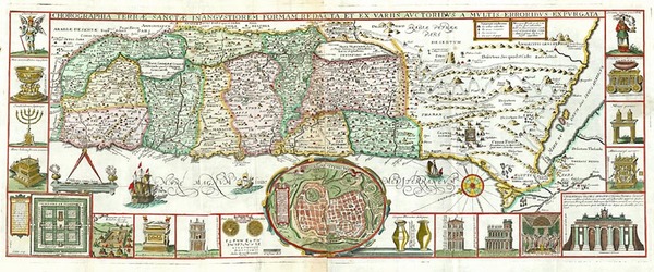97-Asia and Holy Land Map By Jacobus Tirinus