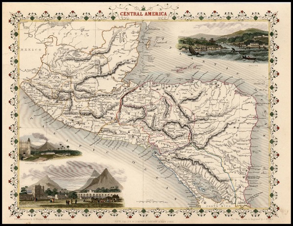 9-Central America Map By John Tallis