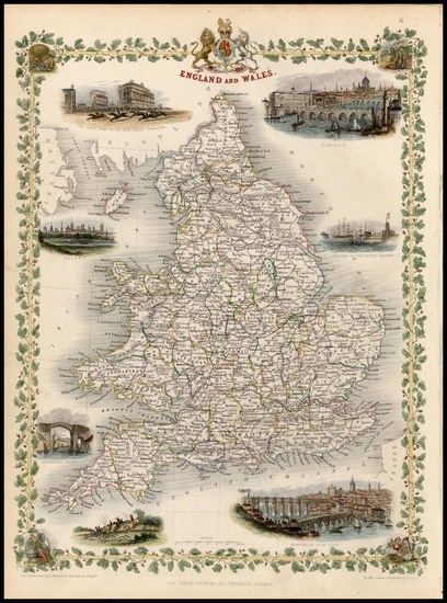 34-Europe and British Isles Map By John Tallis