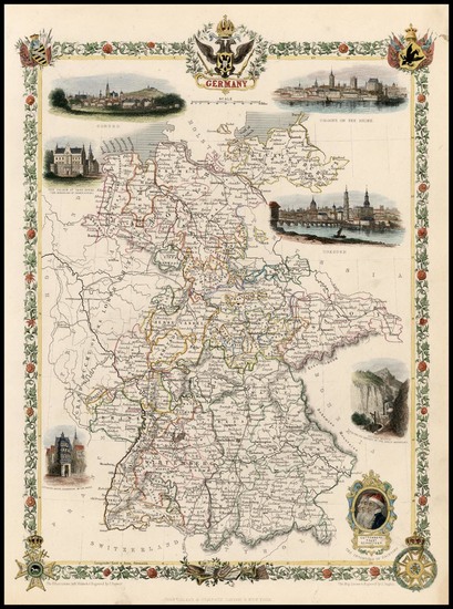 3-Europe and Germany Map By John Tallis